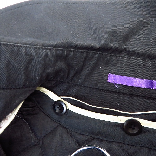 実際に弊社で買取させて頂いたPaul Smith/ポールスミス ライナー付 トレンチコート ブラック /Lの画像 6枚目