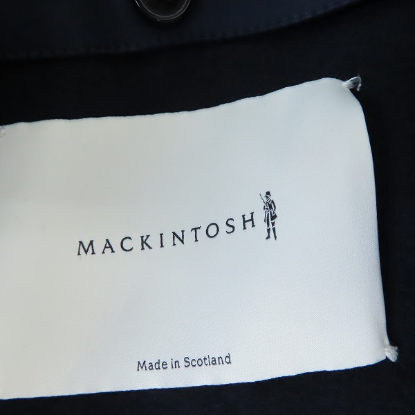 実際に弊社で買取させて頂いたMACKINTOSH/マッキントッシュ DUNKELD/ダンケルド ゴム引き ステンカラーコート GR-1001D/36の画像 2枚目