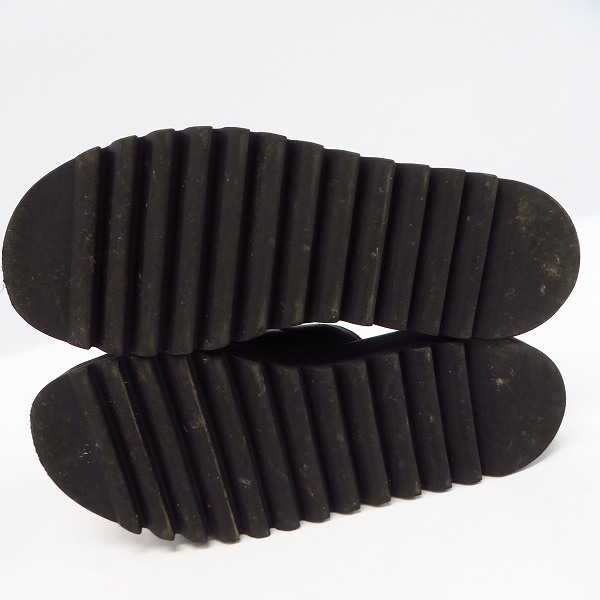 実際に弊社で買取させて頂いたHARE/ハレ シャークソール レザーサンダル ブラック/Mの画像 2枚目