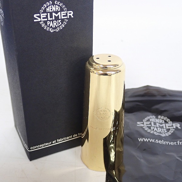 実際に弊社で買取させて頂いた【美品】H.SELMER/セルマー アルトサックス用 マウスピースキャップ ゴールド