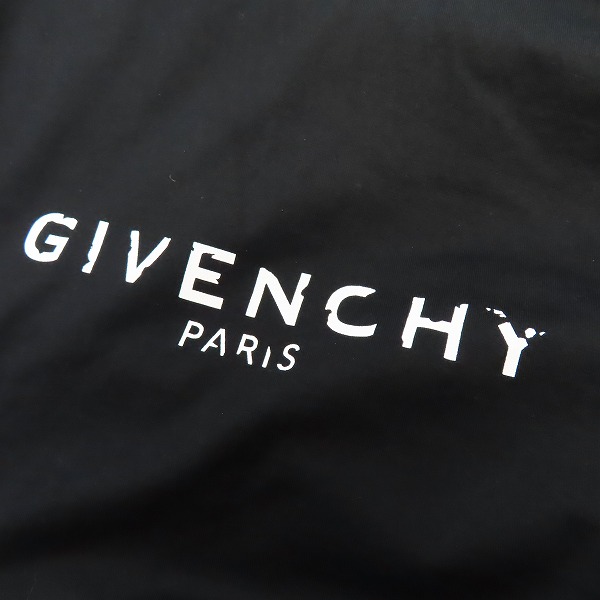 実際に弊社で買取させて頂いた【JPタグ】GIVENCHY/ジバンシィ 20SS ヴィンテージロゴ スリムフィットクルーネック半袖Tシャツ BM70K93002/Lの画像 5枚目