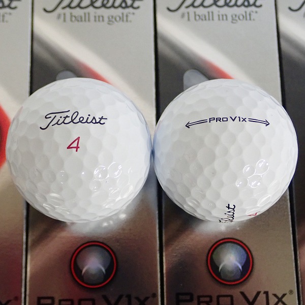 実際に弊社で買取させて頂いた【未使用】Titleist/タイトリスト PRO V1x 2021年モデル ゴルフボール 2ダース の画像 1枚目