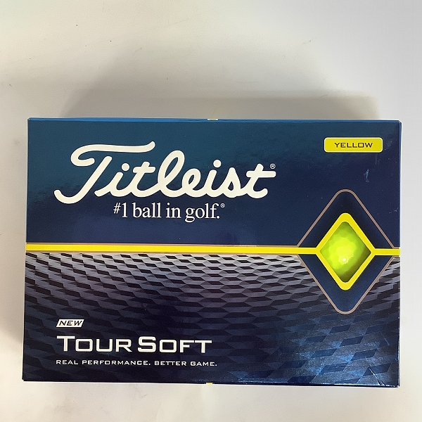 実際に弊社で買取させて頂いた【未使用】Titleist/タイトリスト TOUR SOFT イエロー ゴルフボール 1ダースの画像 2枚目