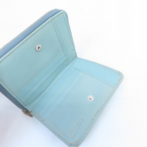 実際に弊社で買取させて頂いたJean Paul GAULTIER/ジャンポールゴルチエ ラウンドジップ二つ折り財布の画像 4枚目