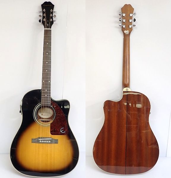 実際に弊社で買取させて頂いた★Epiphone/エピフォン AJ-210CE VS エレアコ/アコースティックギター ハードケース付の画像 1枚目