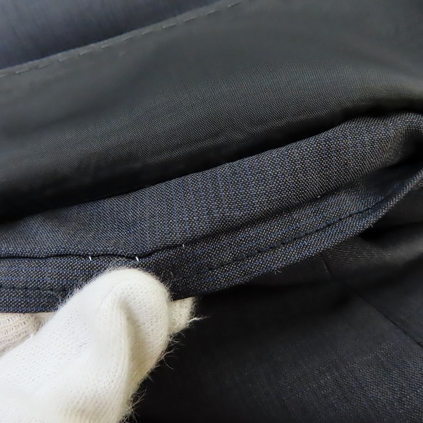 実際に弊社で買取させて頂いたBURBERRY LONDON/バーバリーロンドン テーラードジャケット ダークグレー BB7の画像 6枚目