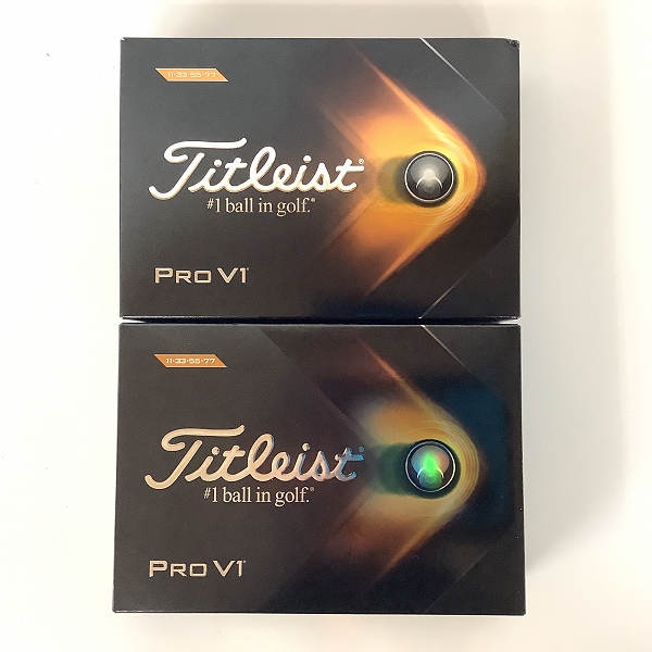 実際に弊社で買取させて頂いた【未使用】Titleist/タイトリスト PRO V1 2021年モデル ホワイト ゴルフボール 2ダースの画像 2枚目
