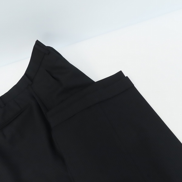 実際に弊社で買取させて頂いたBURBERRY LONDON/バーバリーロンドン スーツ ダブル ウール ブラック系 シャドーストライプ 2P AB7の画像 9枚目