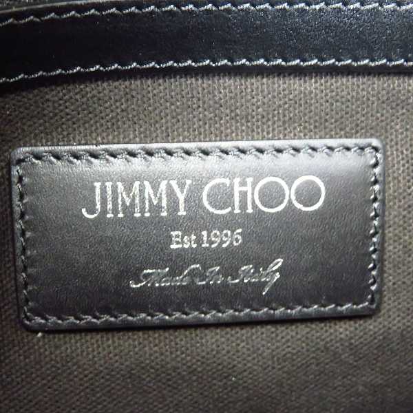 実際に弊社で買取させて頂いたJimmy Choo/ジミーチュウ DEREK スターエンボス グレイニーレザー クラッチバッグ/ブラックの画像 4枚目