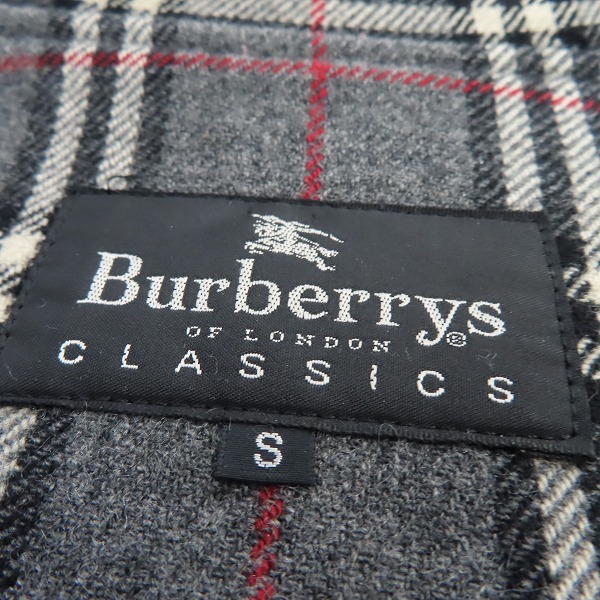 実際に弊社で買取させて頂いたBurberrys/バーバリー 裏地チェック柄 ダッフルコート/Sの画像 3枚目
