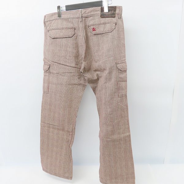 実際に弊社で買取させて頂いたTHE FLAT HEAD/フラットヘッド R.J.B グレンチェック カーゴパンツ 34の画像 1枚目