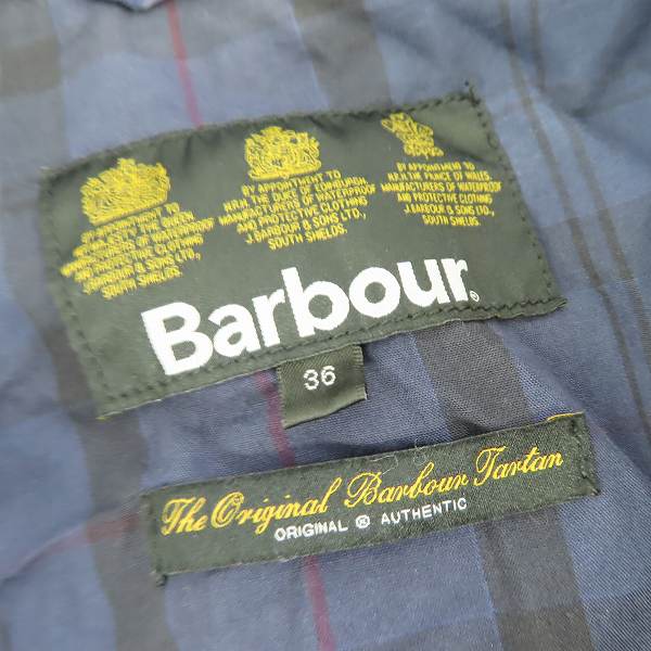実際に弊社で買取させて頂いたBarbour/バブアー OVERDYED SL BEDALE JACKET オーバーダイ スリムビデイルジャケット 1501137 36の画像 2枚目