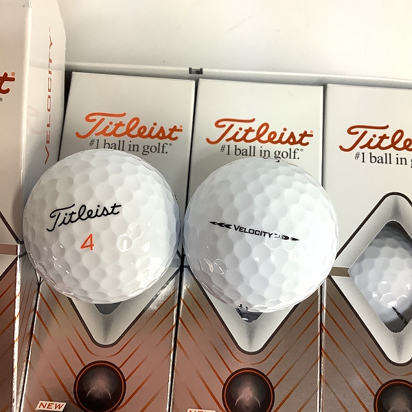 実際に弊社で買取させて頂いた【未使用】Titleist/タイトリスト VELOCITY/ベロシティ ホワイト ゴルフボール 1ダースの画像 1枚目