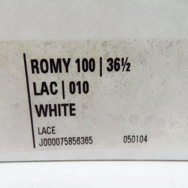 実際に弊社で買取させて頂いたJIMMY CHOO/ジミーチュウ ROMY100 フローラルレース ポインテッド トゥ パンプス/36.5の画像 9枚目