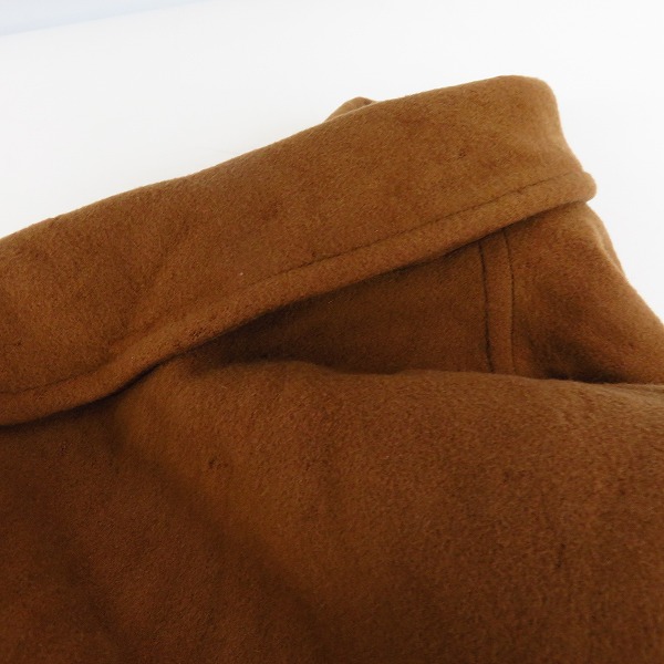 実際に弊社で買取させて頂いたBURBERRY/バーバリー ウールロングジャケット/コート ライトブラウン系の画像 8枚目