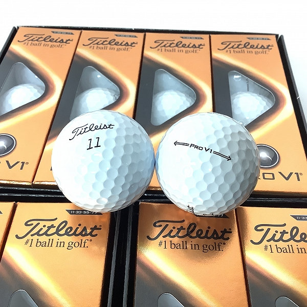 実際に弊社で買取させて頂いた【未使用】Titleist/タイトリスト PRO V1 2021年モデル ゴルフボール 3ダース ホワイトの画像 1枚目