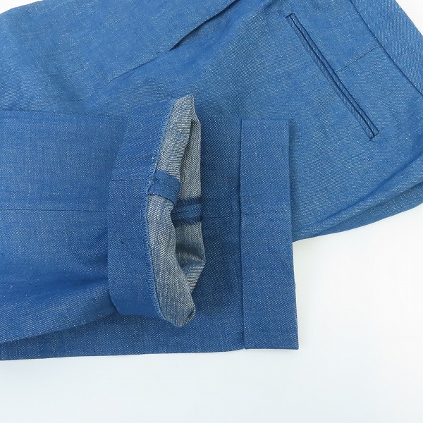 実際に弊社で買取させて頂いたTOMORROWLAND/トゥモローランド 日本製/リネン混 タックスラックスパンツ 750021/48の画像 5枚目