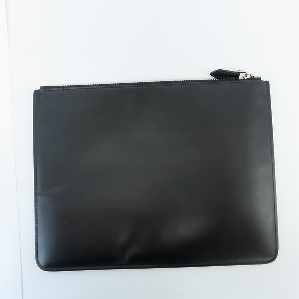 実際に弊社で買取させて頂いたGIVENCHY/ジバンシィ ロゴプリント クラッチバッグ ブラック/黒の画像 1枚目