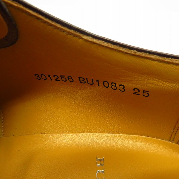 実際に弊社で買取させて頂いたBURBERRY LONDON/バーバリーロンドン ビジネスシューズ ブラウン size：25.0cmの画像 5枚目