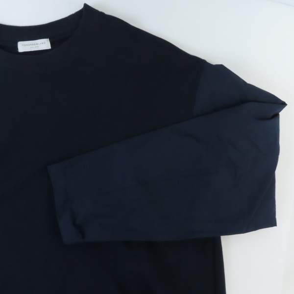 実際に弊社で買取させて頂いたTOMORROWLAND/トゥモローランド 異素材切り替え プルオーバー/Mの画像 5枚目