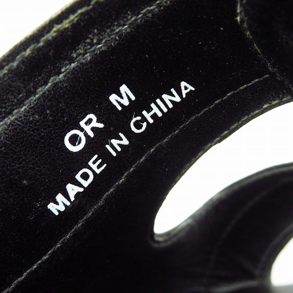 実際に弊社で買取させて頂いたHARE/ハレ シャークソール レザーサンダル ブラック/Mの画像 5枚目