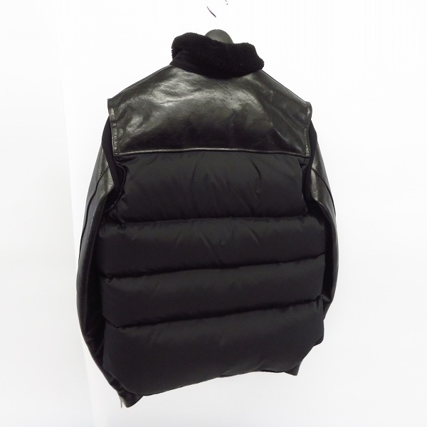 UNDERCOVER/アンダーカバー 12AW 袖レザーダウンジャケット J4205/2の 