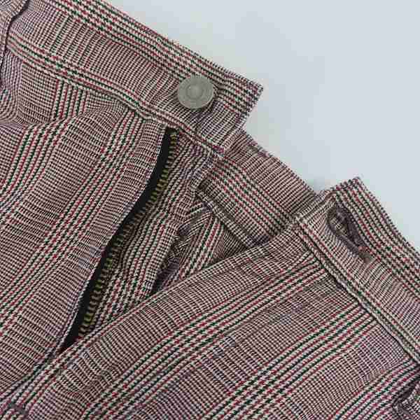 実際に弊社で買取させて頂いたTHE FLAT HEAD/フラットヘッド R.J.B グレンチェック カーゴパンツ 34の画像 6枚目