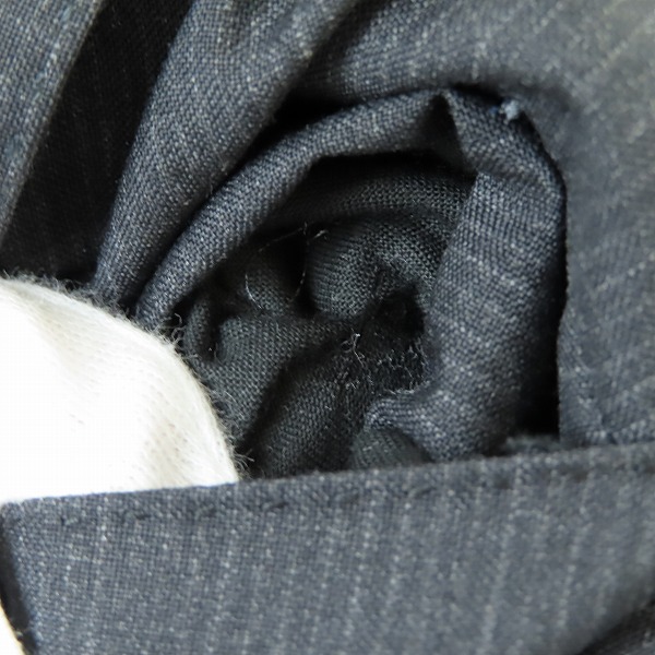 実際に弊社で買取させて頂いたBURBERRY LONDON/バーバリーロンドン イタリア製/裏地ロゴ総柄 ウールテーラードジャケット ストライプ柄 50Rの画像 7枚目