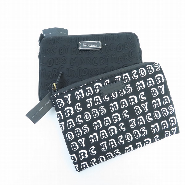 実際に弊社で買取させて頂いた【未使用】MARC BY MARC JACOBS/マークバイマークジェイコブス ミニクラッチ/ポーチ 2点セット