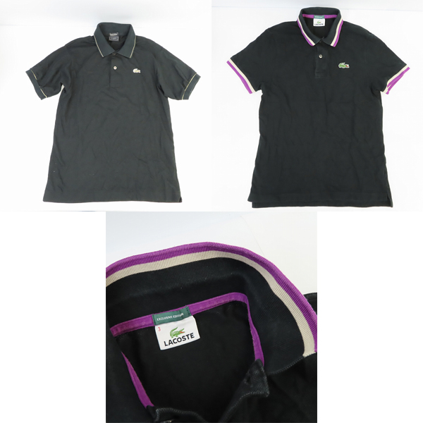 実際に弊社で買取させて頂いたLACOSTE/ラコステ 半袖ポロシャツ 10点セットの画像 3枚目