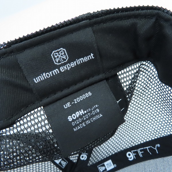 実際に弊社で買取させて頂いた【未使用】uniform experiment×NEW ERA/ユニフォームエクスペリメント×ニューエラ LOGO 9FIFTY SNAP BACK CAPの画像 4枚目
