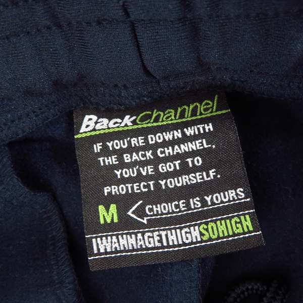 実際に弊社で買取させて頂いたBack Channel/バックチャンネル トラックパンツ ネイビー size：Mの画像 2枚目