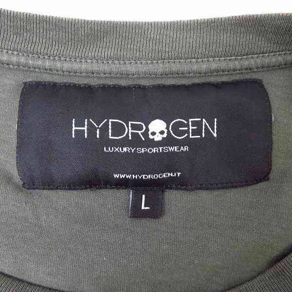 実際に弊社で買取させて頂いたHYDROGEN/ハイドロゲン 長袖Tシャツ スカルプリント ワッペン/Lの画像 2枚目
