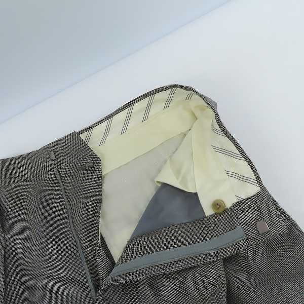 実際に弊社で買取させて頂いたBURBERRY LONDON/バーバリーロンドン スーツ ダブル ウール  グレー系 2P AB7/91の画像 6枚目