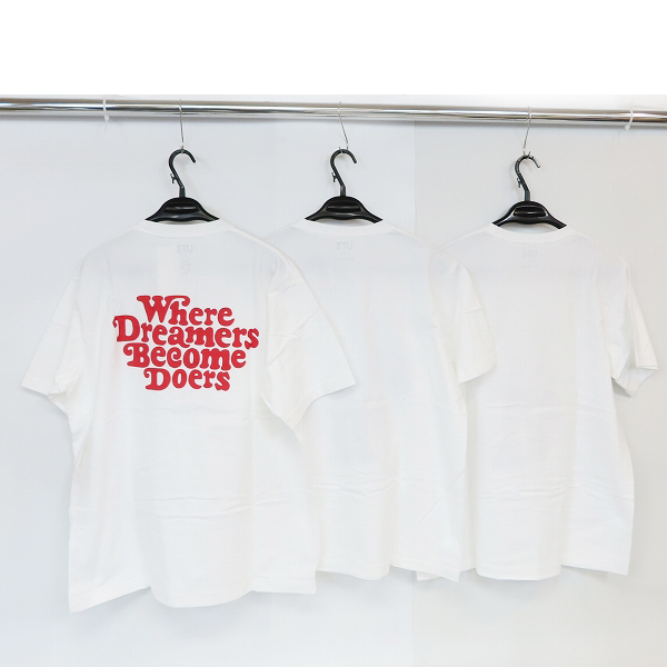 実際に弊社で買取させて頂いた【未使用】UNIQLO×KAWS/ユニクロ×カウズ VERDY/ヴェルディ Tシャツ/XL 3点セットの画像 1枚目