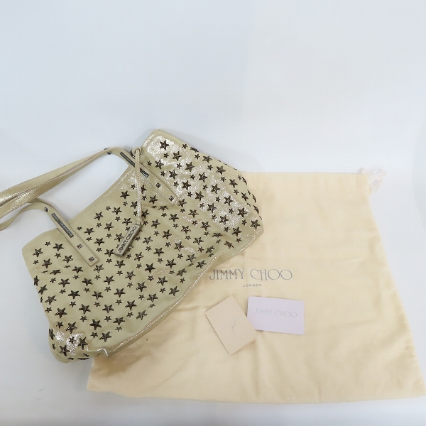 実際に弊社で買取させて頂いたJIMMY CHOO/ジミーチュウ スタースタッズ ハンドバッグの画像 7枚目