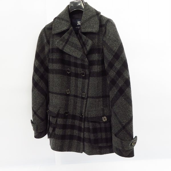 実際に弊社で買取させて頂いたBurberry/バーバリー チェック柄ピーコート/40
