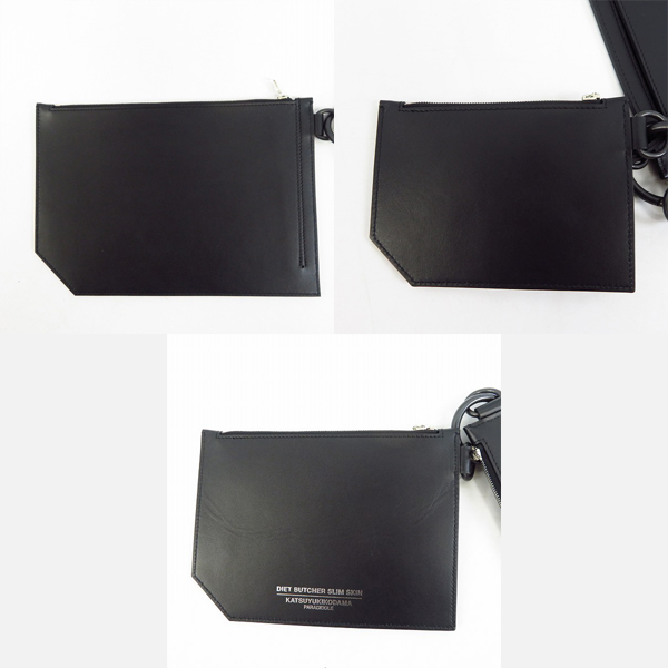 実際に弊社で買取させて頂いたDIET BUTCHER SLIM SKIN/ダイエットブッチャースリムスキン GUCCIMAZE/グッチメイズ 3連ポーチ レザーバッグの画像 2枚目