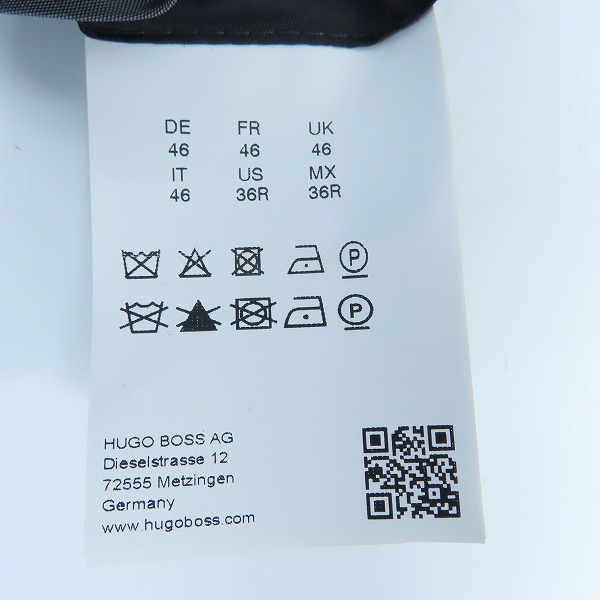 実際に弊社で買取させて頂いたHUGO BOSS/ヒューゴ ボス Cashmere wool/カシミアウール コート Size：46の画像 4枚目