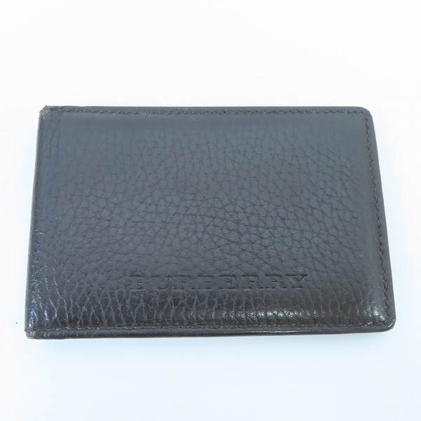 実際に弊社で買取させて頂いたBURBERRY/バーバリー チェック柄/レザー パスケース