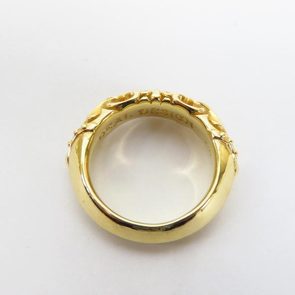 実際に弊社で買取させて頂いたDEAL DESIGN/ディールデザイン K18 マスカレードラインリング 10号の画像 5枚目