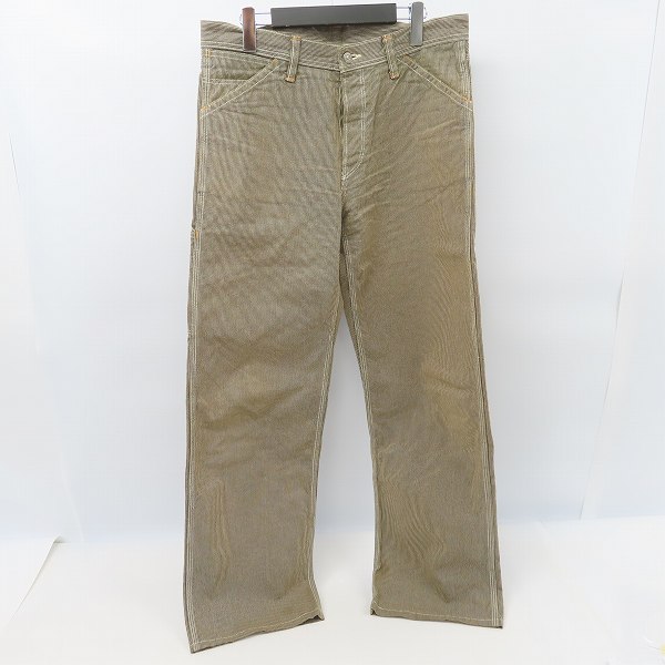実際に弊社で買取させて頂いたTHE FLAT HEAD/フラットヘッド ピンヒッコリーペインターパンツ PN-04W 34