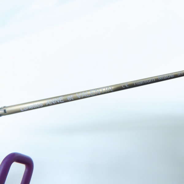 実際に弊社で買取させて頂いたAnne et Valentin/アンバレンタイン 眼鏡/メガネフレーム ORPHEE T06の画像 6枚目