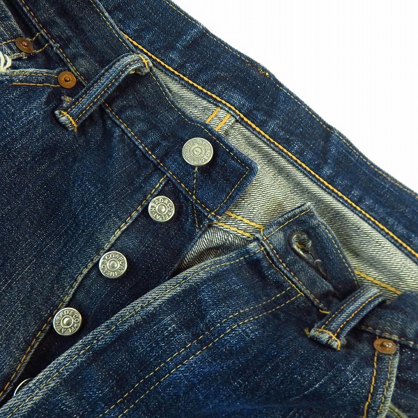 実際に弊社で買取させて頂いたTHE FLAT HEAD/フラットヘッド 5005XX デニムパンツ ストレート 32の画像 4枚目