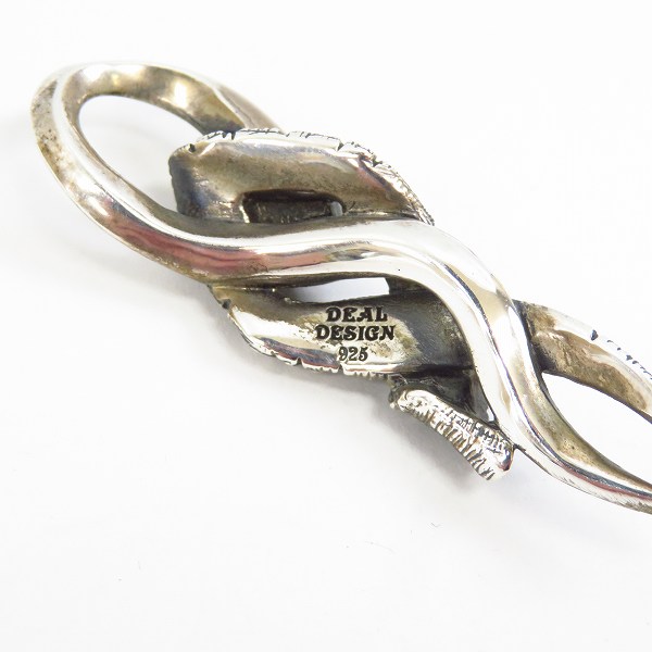 実際に弊社で買取させて頂いたDEAL DESIGN/ディールデザイン スネークペンダント w/ストーン SV925の画像 4枚目