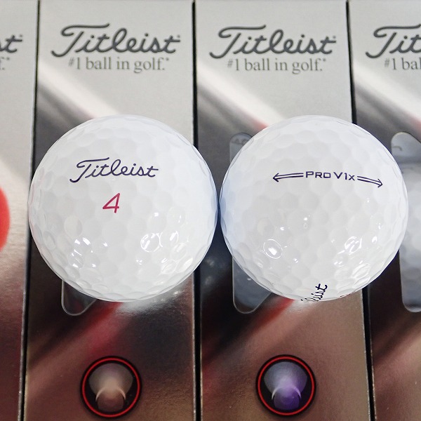 実際に弊社で買取させて頂いた【未使用】Titleist/タイトリスト PRO V1x 2021年モデル ゴルフボール 3ダース の画像 1枚目