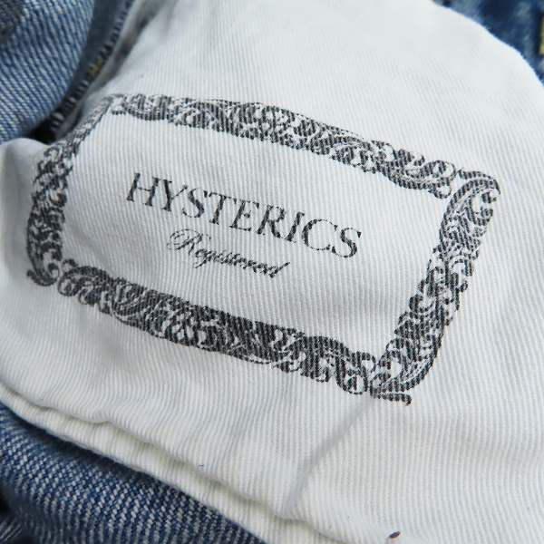 実際に弊社で買取させて頂いたHYSTERICS/ヒステリックス DESTROY ALL MONSTERS 水玉 ジーンズ/デニムパンツ/XSの画像 2枚目