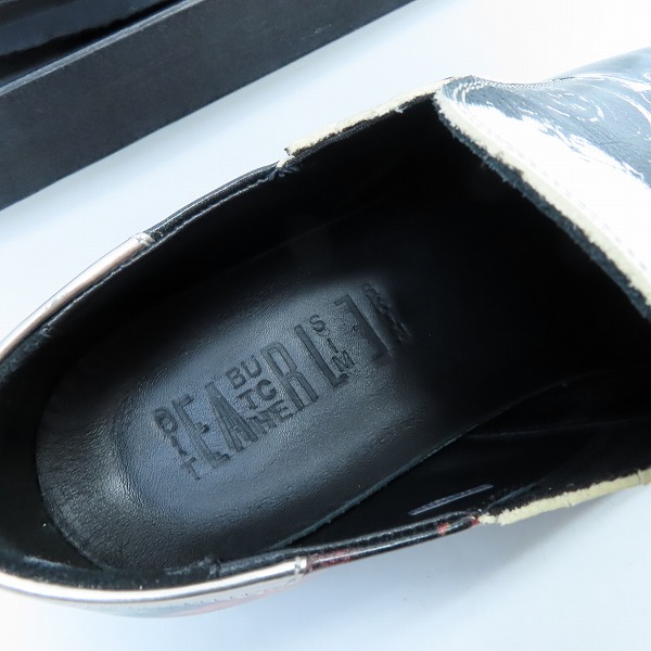 実際に弊社で買取させて頂いたDIET BUTCHER SLIM SKIN/ダイエットブッチャースリムスキン GUCCIMAZE/グッチメイズ スリッポン DBA20102031/42の画像 4枚目