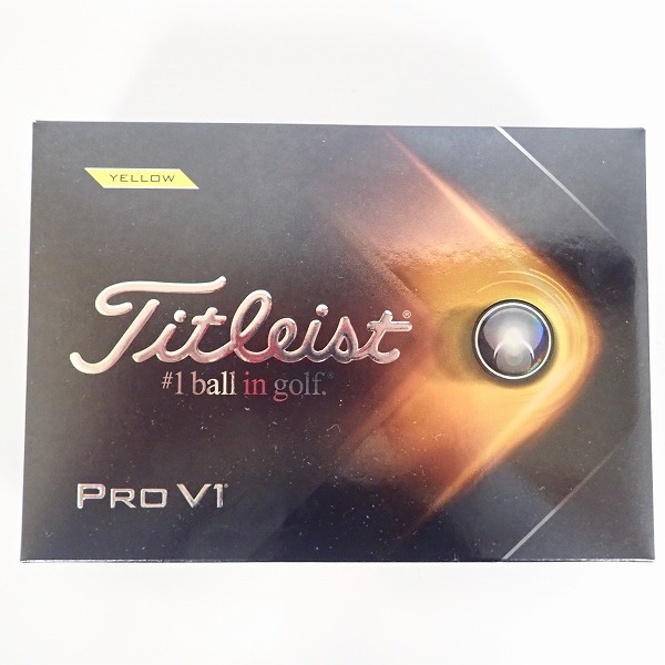 実際に弊社で買取させて頂いた【未使用】Titleist/タイトリスト PRO V1 2021年モデル ゴルフボール イエロー 1ダース の画像 2枚目