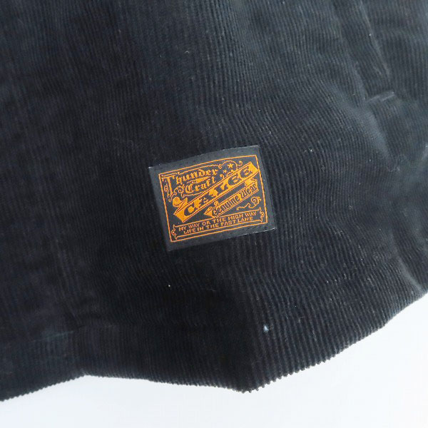 実際に弊社で買取させて頂いたCALEE/キャリー コーデュロイ ジャケット ブラック/Lの画像 3枚目